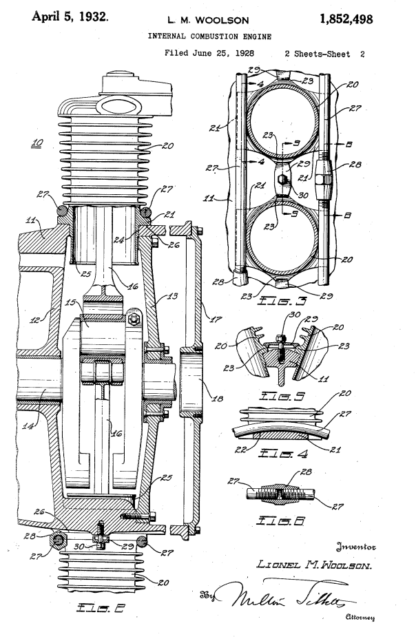 Packard cylinder hold-downs